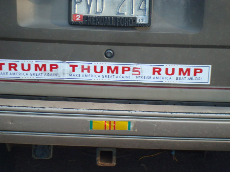 Trump Rally bumper stickers